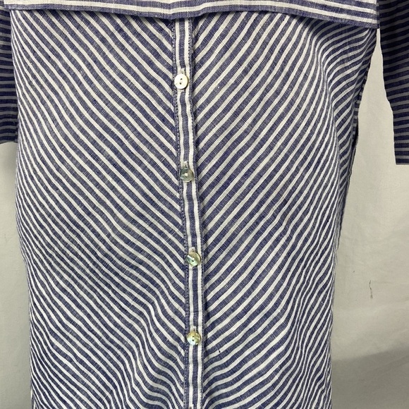 Isaac Mizrahi for Target 100% Linen Oversized Striped Nautical Dress - Picture 8 of 10